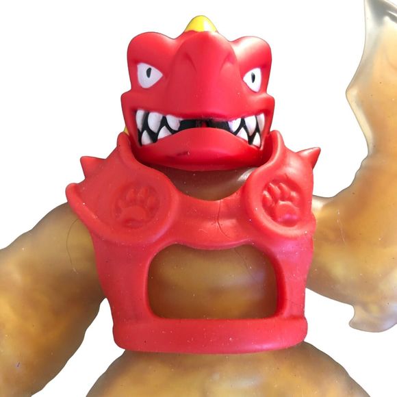 Heroes of GOO JIT ZU Blazagon Squish Stretch 5" Red Armor - Picture 2 of 5